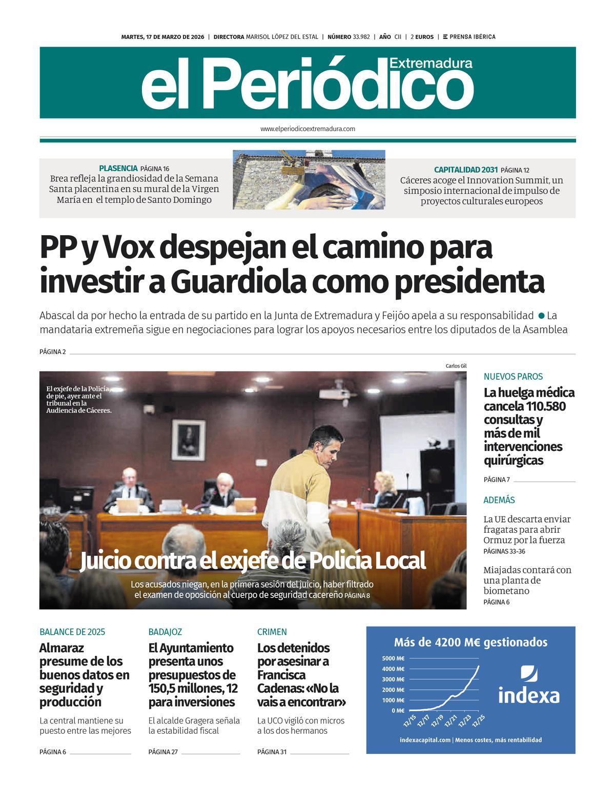 Consulta la portada correspondiente al día 17 de marzo de 2026