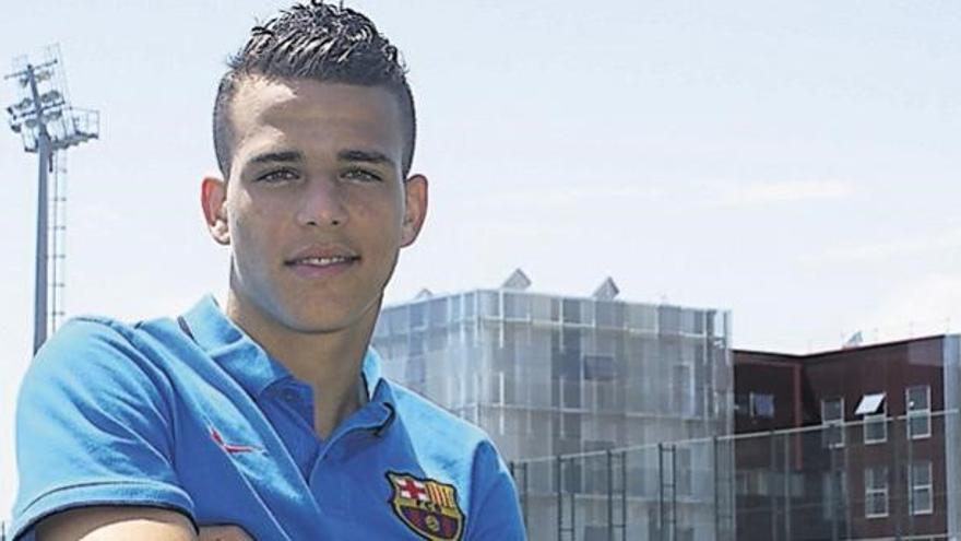 Sandro Ramírez, en 2011, en la Ciudad Deportiva del Barça de Sant Joan Despí.