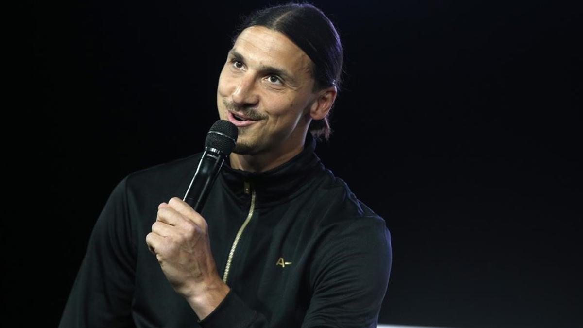 Zlatan Ibrahimovic, en un acto publicitario en París.