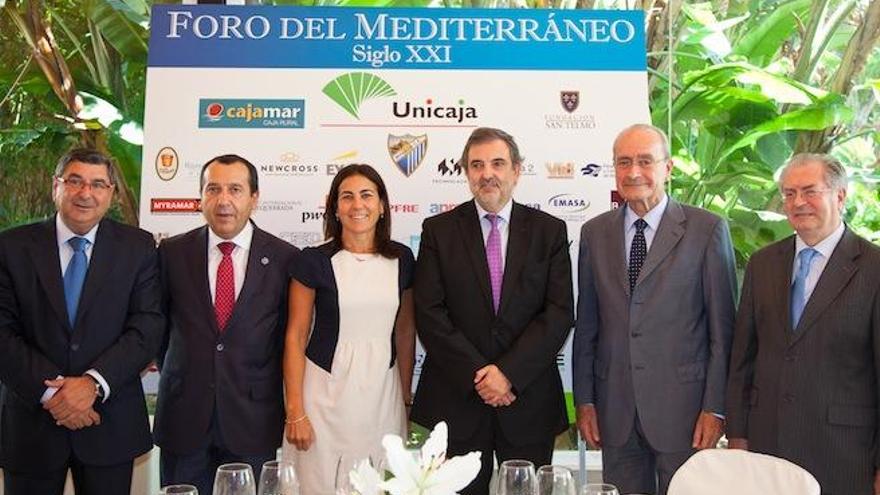 Gilpérez, en el centro, participó en el Foro del Mediterráneo.