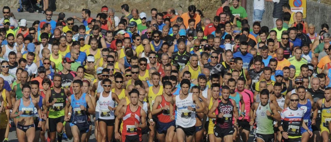 Inicio de la Carreira Popular antes de la llegada de la pandemia.