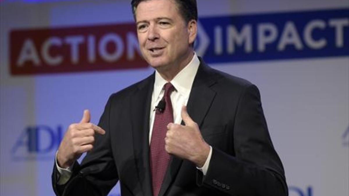 El exjefe del FBI James Comey.