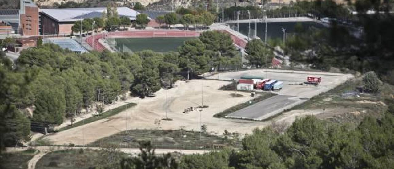 Imagen de los terrenos en los que está proyectada la ciudad deportiva.