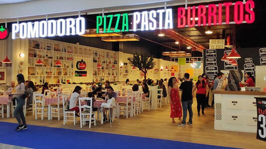 El restaurante Pomodoro, que ocupa una superficie de 370 m2.