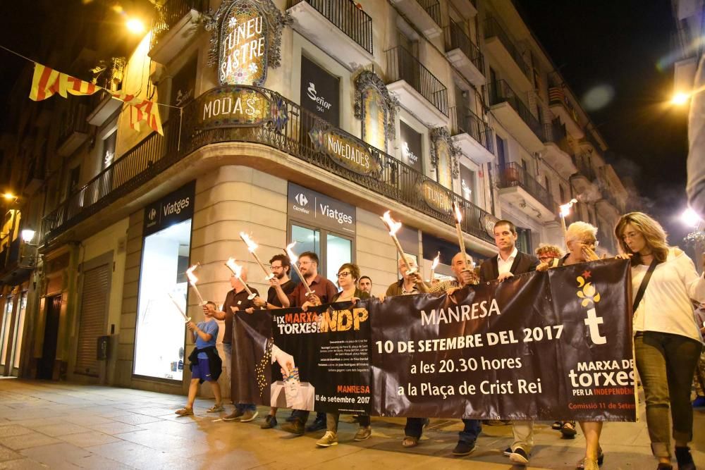 Marxa de torxes a Manresa