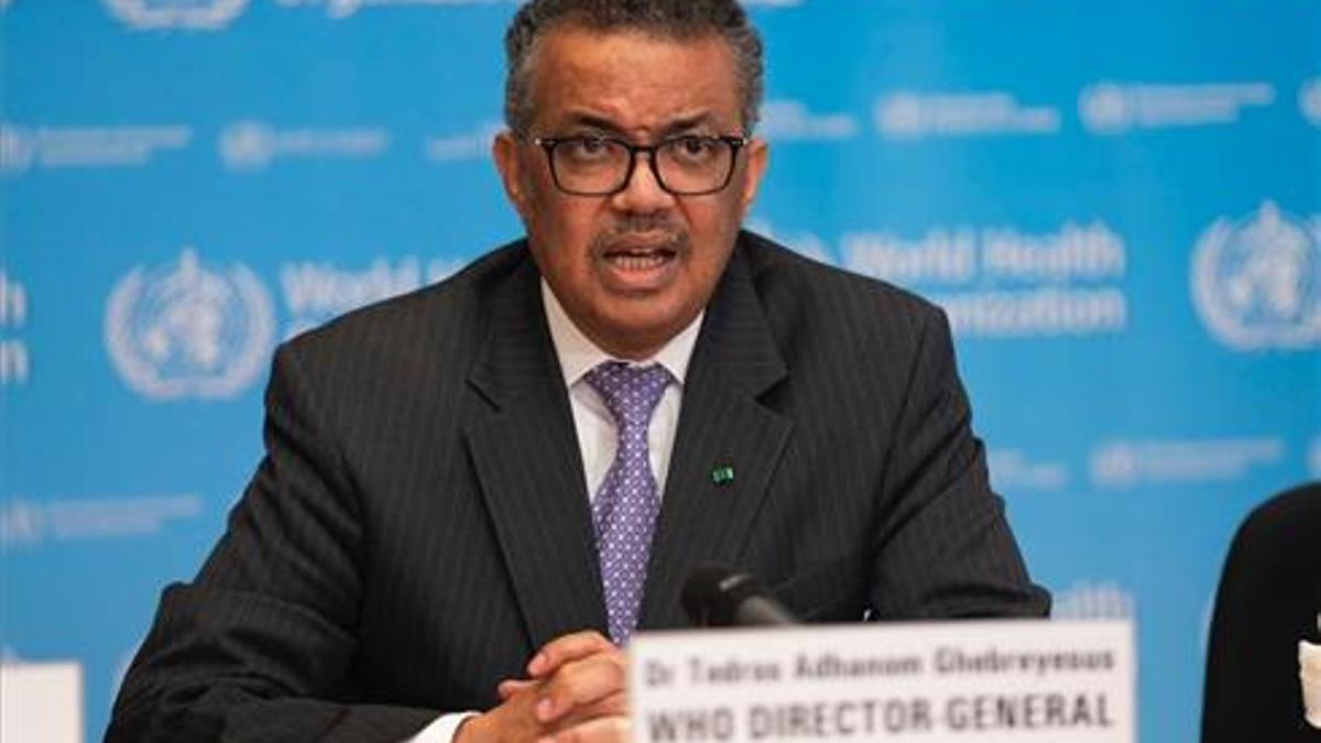 Tedros Adhanom Ghebreyesus, en la conferencia de prensa sobre el covid.