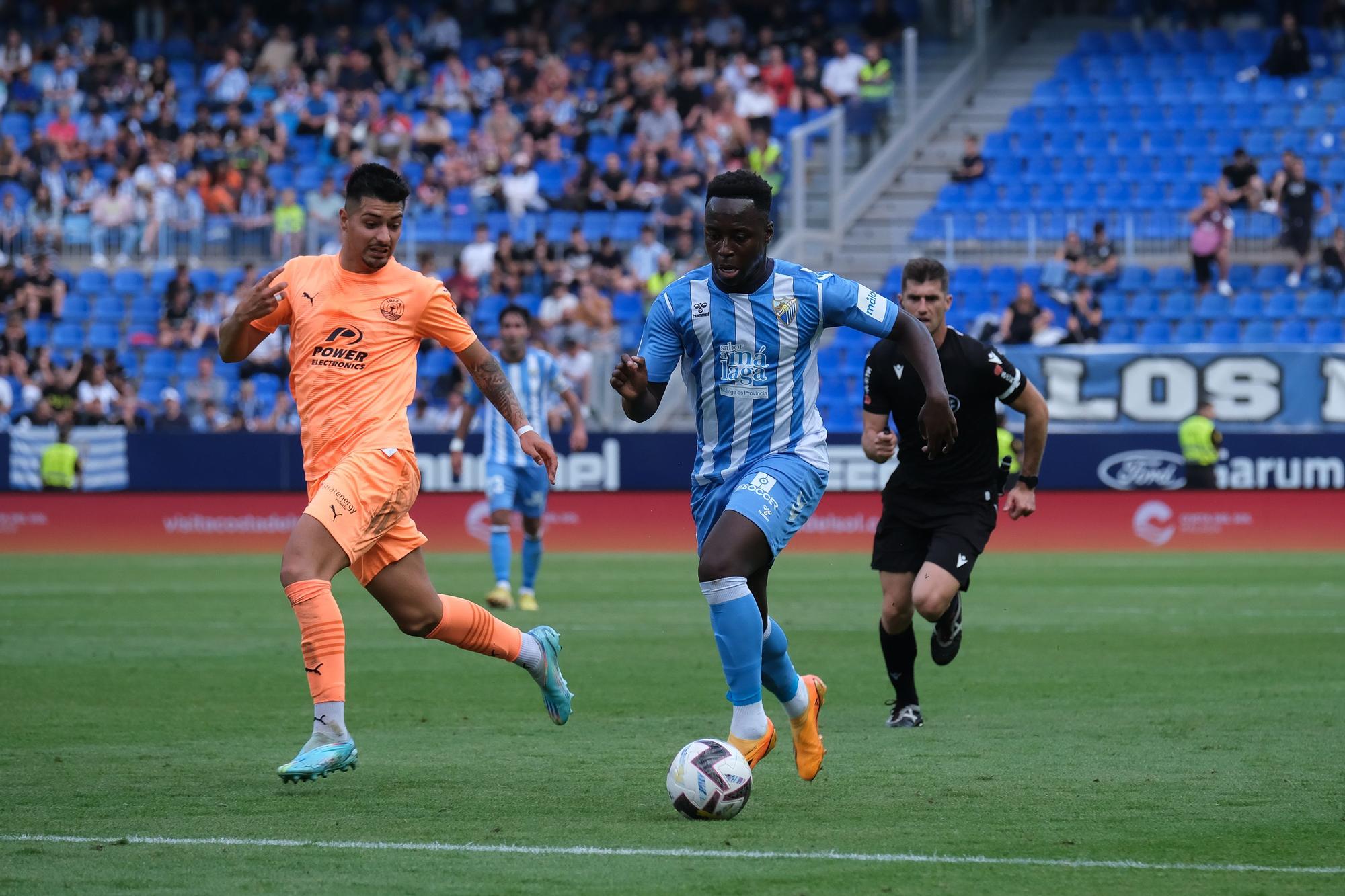 El Málaga CF - UD Ibiza, último partido de la Liga 22/23, en imágenes