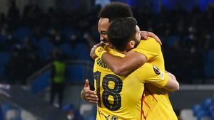 Nápoles - FC Barcelona: ¡Aubameyang sigue con su racha goleadora en Nápoles!