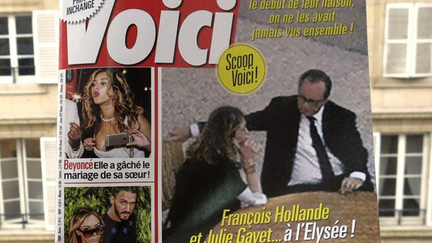 Voici publica las fotos de Hollande y Julie Gayet