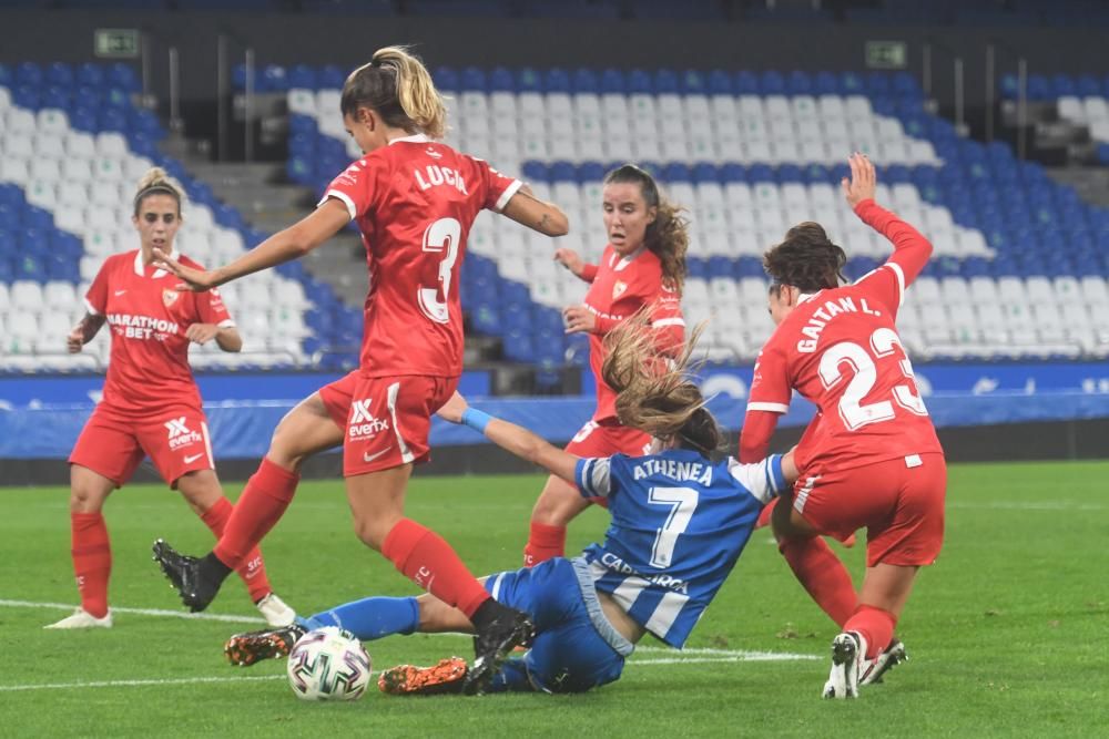 El Dépor Abanca cae en Riazor ante el Sevilla