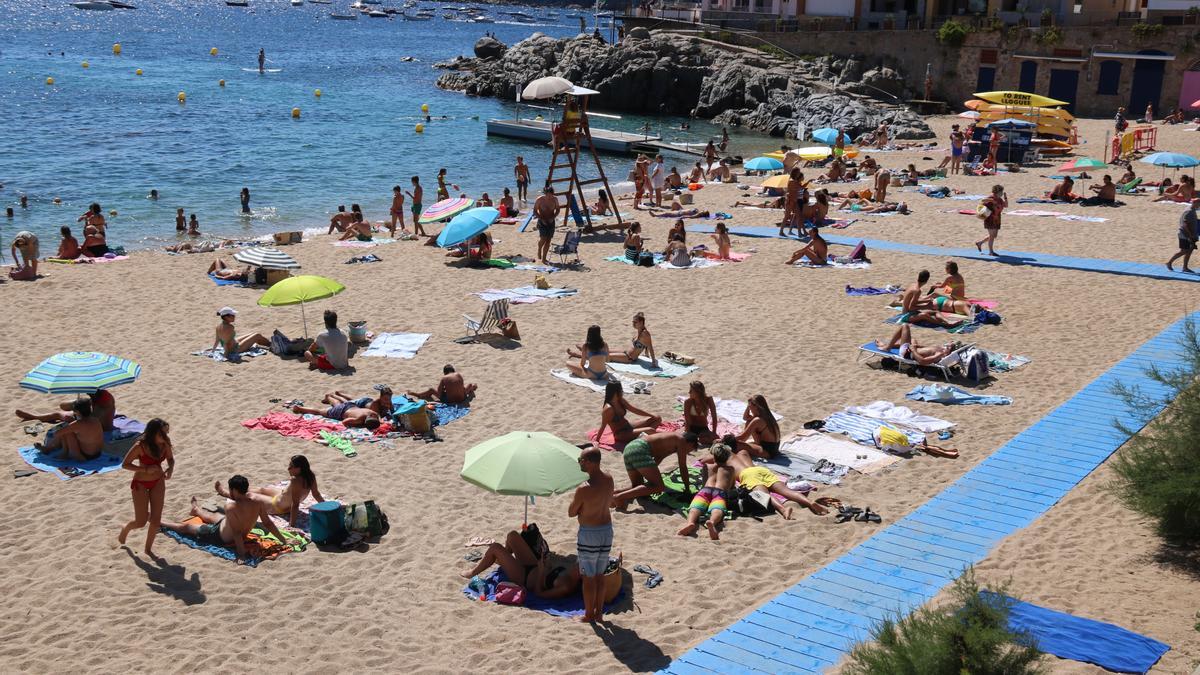 Pla obert de la Platja del Canadell de Calella de Palafrugell