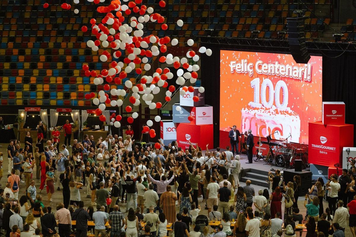 Momento de la celebración del centenario de Transgourmet