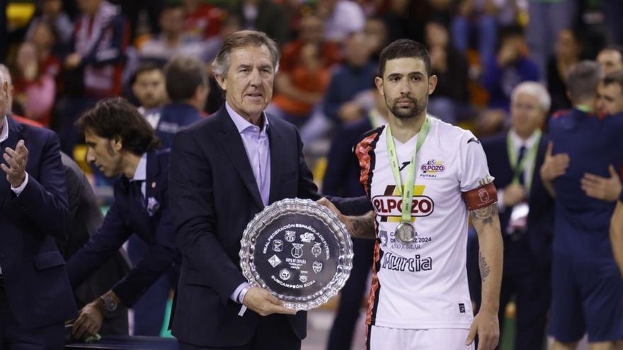 Monje Carrillo, ayer en la final de la Copa de fútbol sala. | IVÁN URQUÍZAR