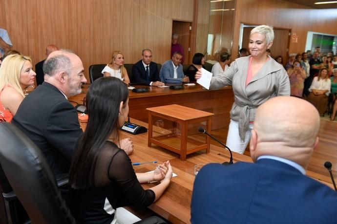 15-06-19   GRAN  CANARIAS  . AYUNTAMIENTO DE INGENIO. INGENIO. Constitución del Ayuntamiento de Ingenio con la toma de posesón, por primera vez, de una mujer como alcaldesa de dicho ayuntamiento Ana Hernández  Fotos: Juan Castro.  | 15/06/2019 | Fotógrafo: Juan Carlos Castro