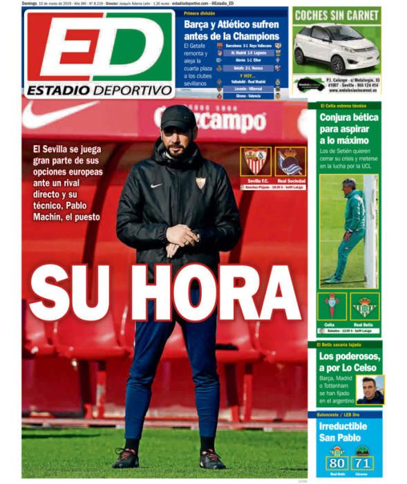 Portada ESTADIO DEPORTIVO domingo 10 marzo 2019