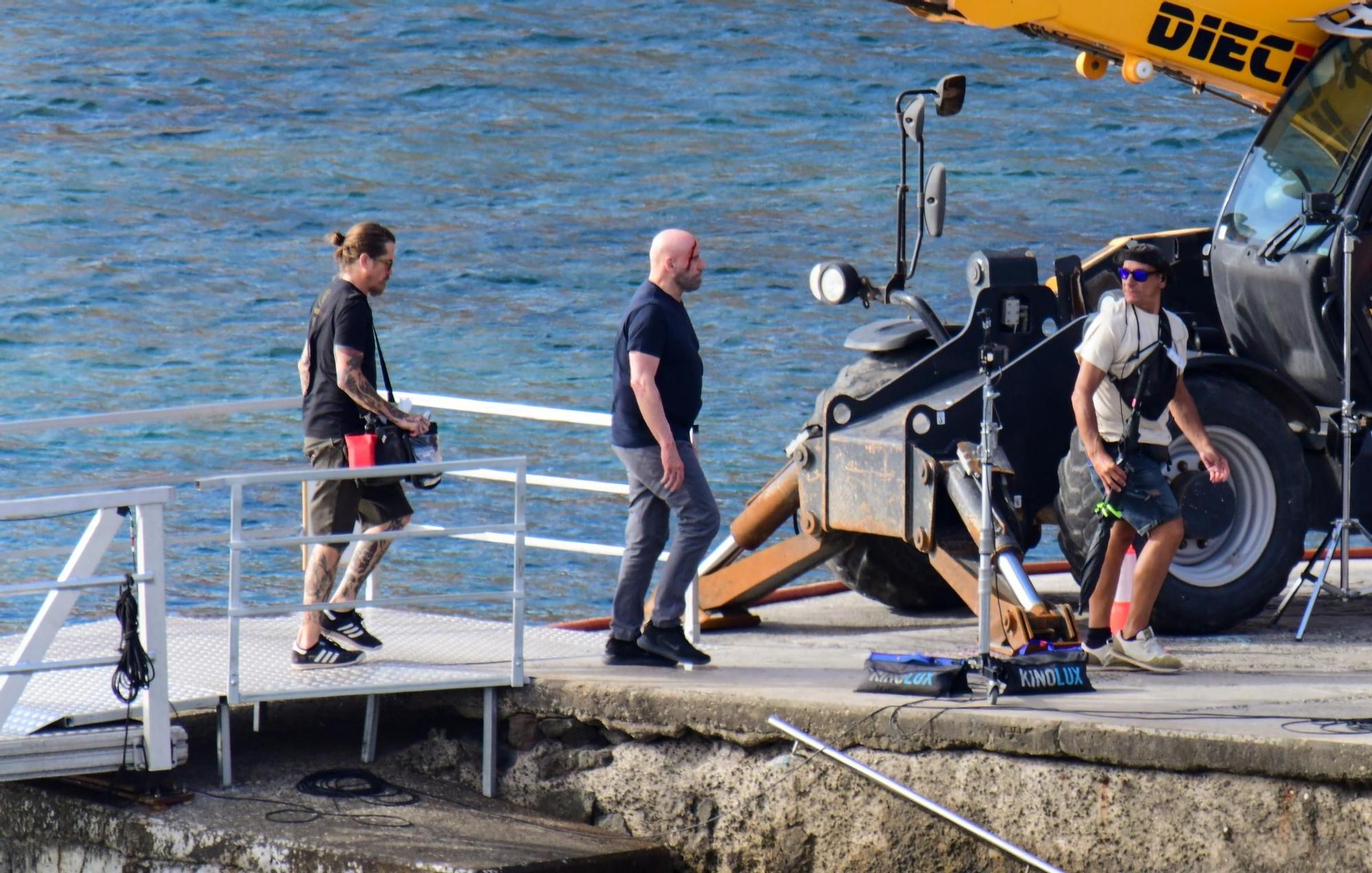 John Travolta sigue su rodaje en aguas de Gran Canaria