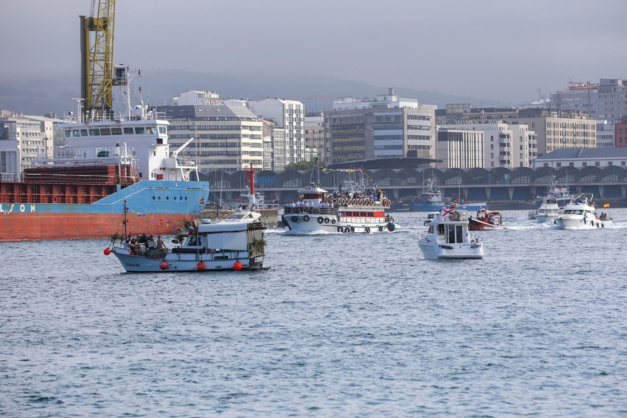 Procesión de la Virgen del Carmen en A Coruña
