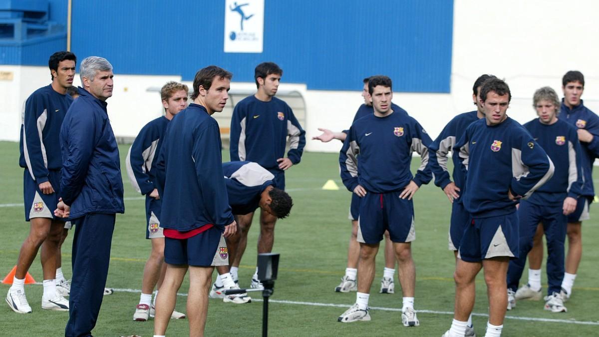 Gratacós dirige un entrenamiento del filial