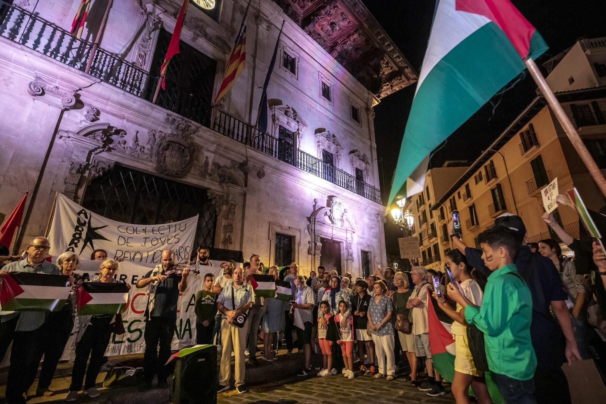 500 Menschen beteiligen sich an Pro-Palästina-Demo in Palma