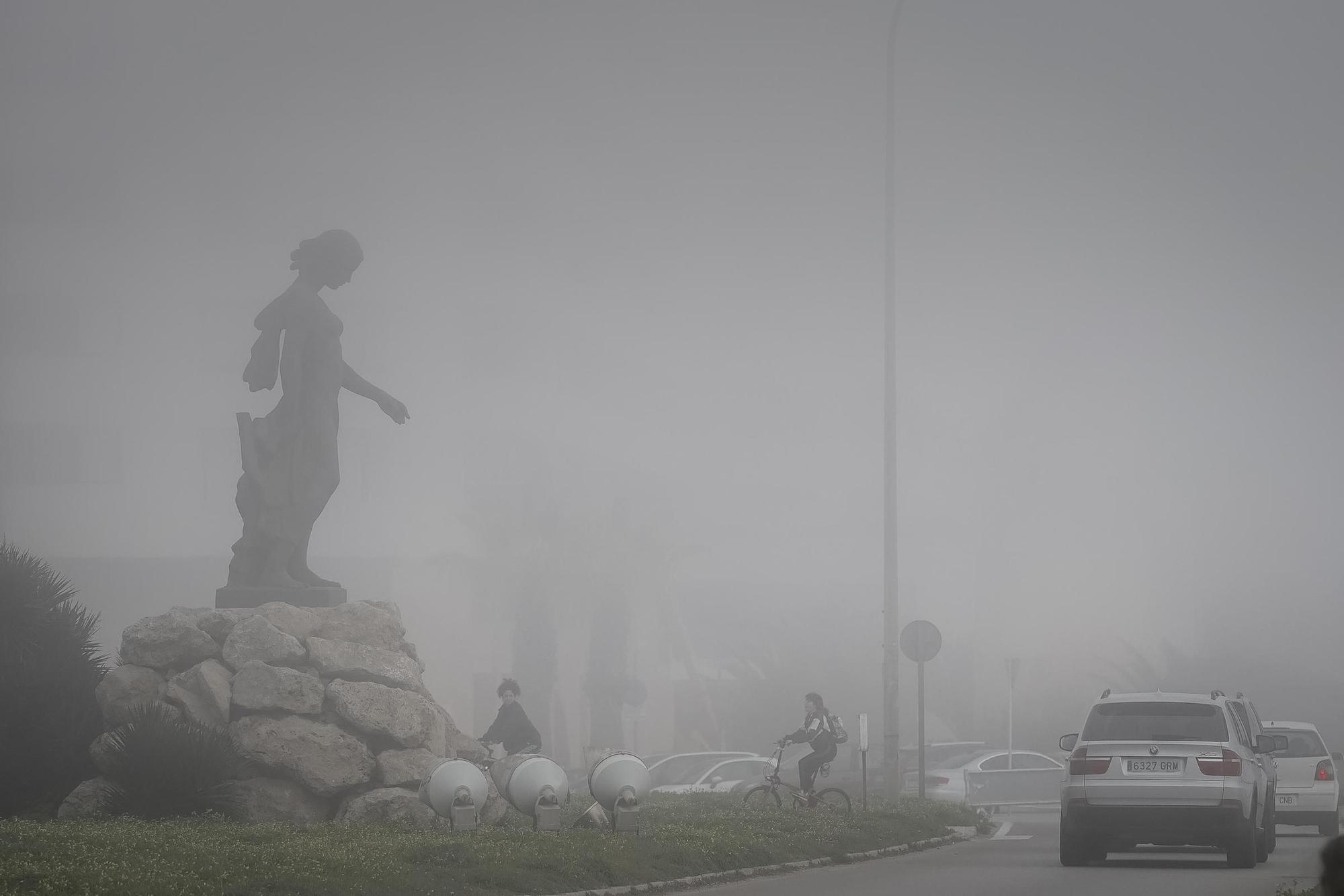 Niebla en Mallorca en pleno invierno