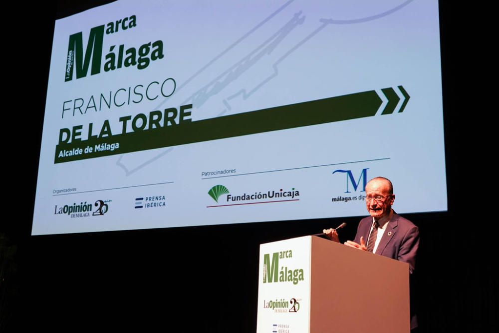 Francisco de la Torre, alcalde de Málaga, durante su intervención.