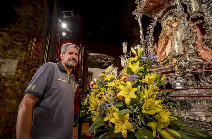 16/08/2017 TEROR. Visita de la UD Las Palmas a la Virgen del Pino en la Básilica de Teror. FOTO: J.PÉREZ CURBELO