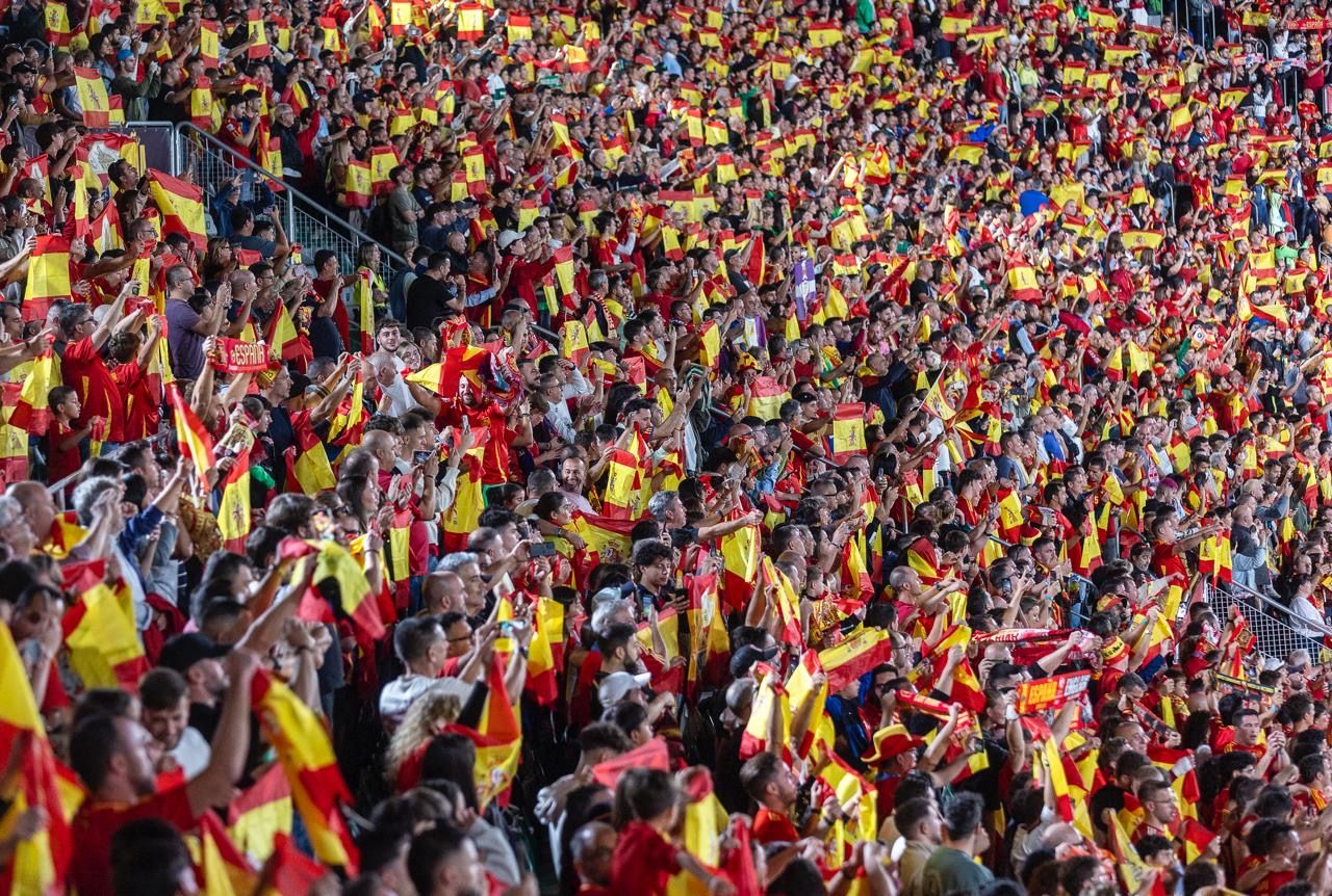 España - Georgia, en imágenes