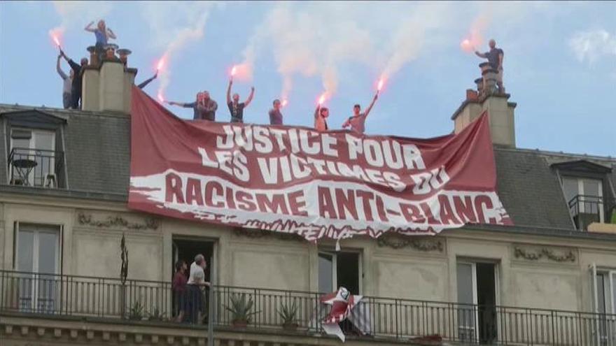 Un grupo de extrema derecha trata de boicotear una protesta contra el racismo en París