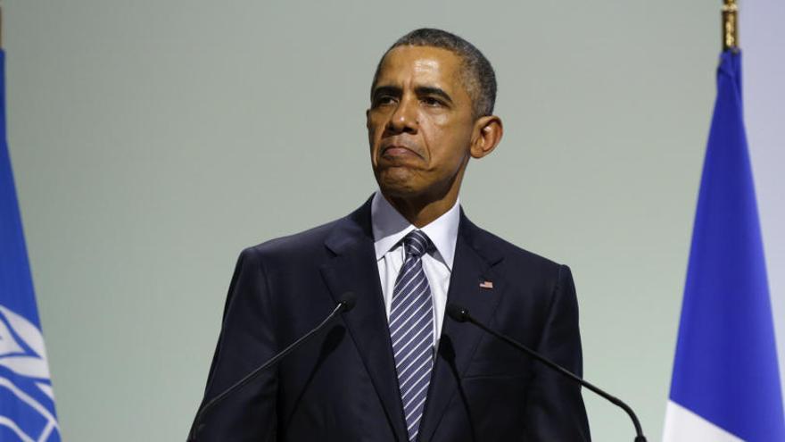 Obama en la cumbre del clima de París en 2015.