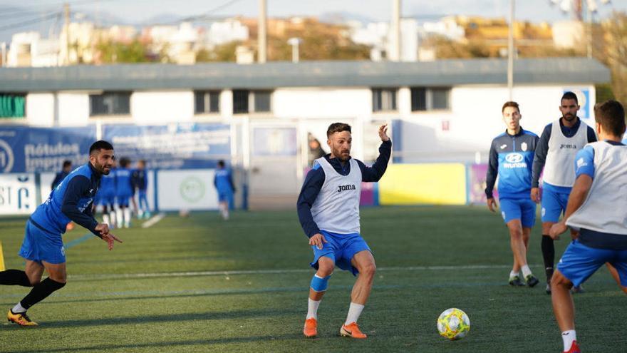 Jorge Ortiz en un entrenamiento en Son Malferit.