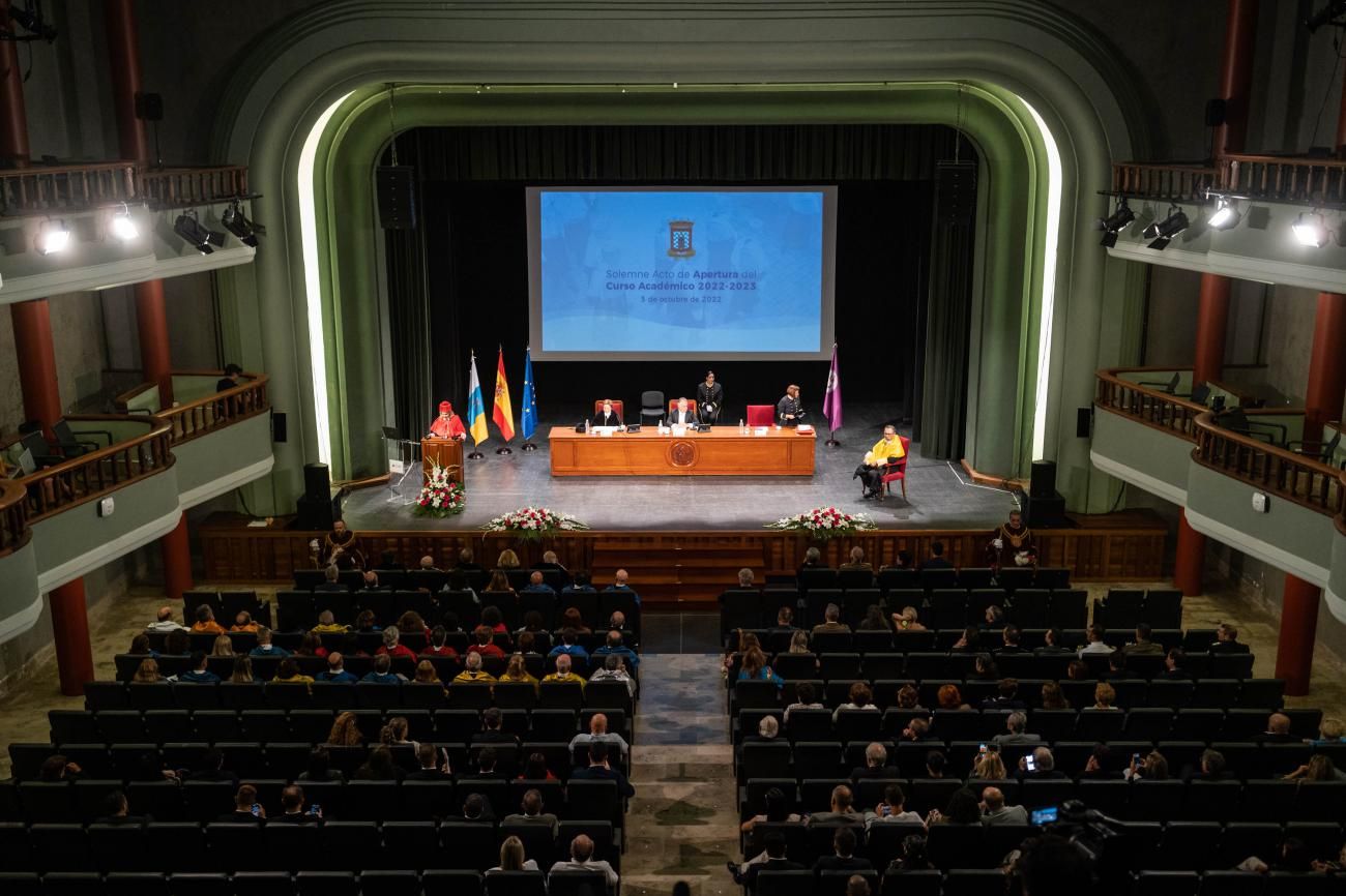 Acto de apertura del curso 2022/23 en la Universidad de La Laguna