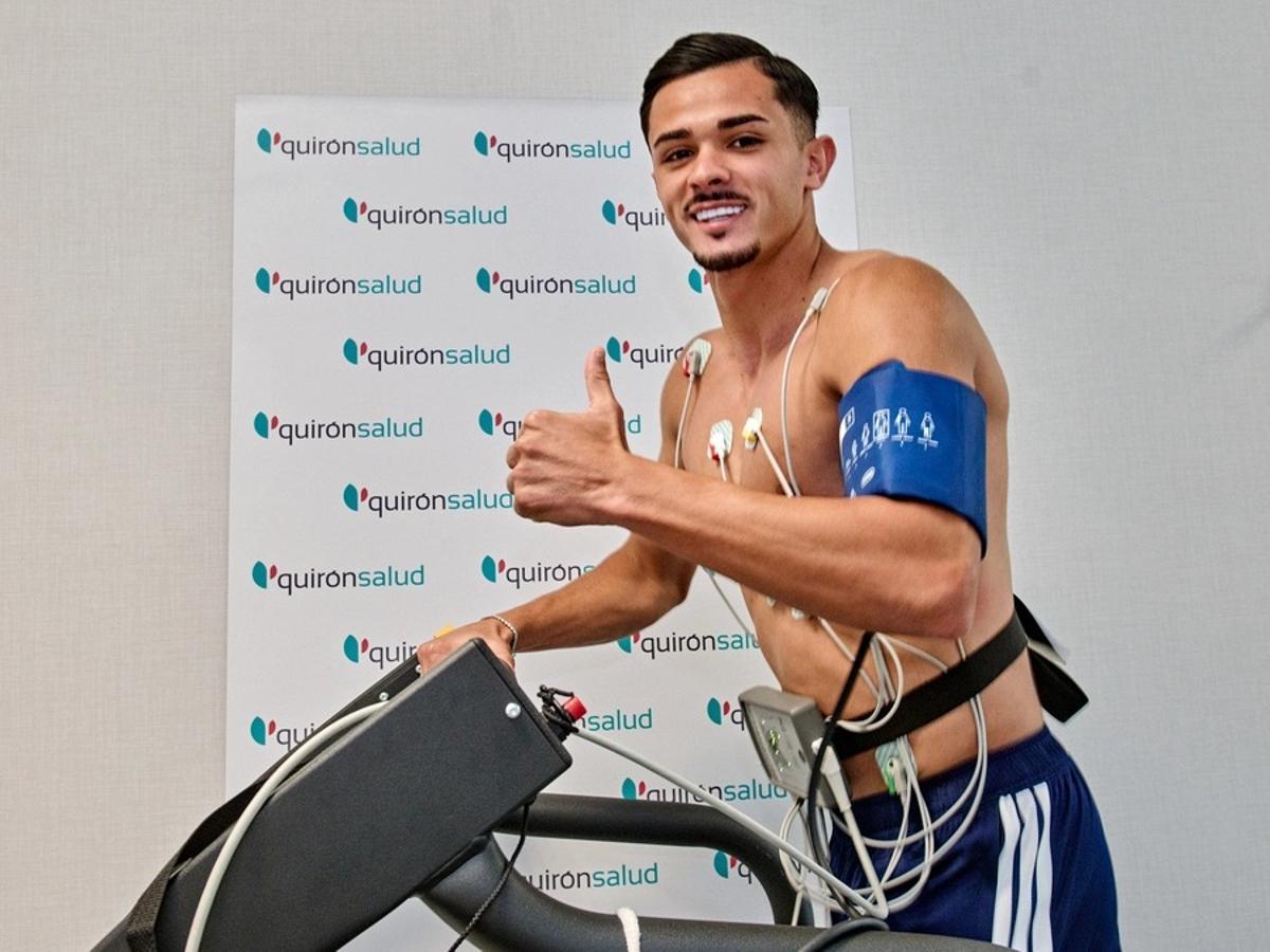 Raúl Pereira, durante las pruebas.