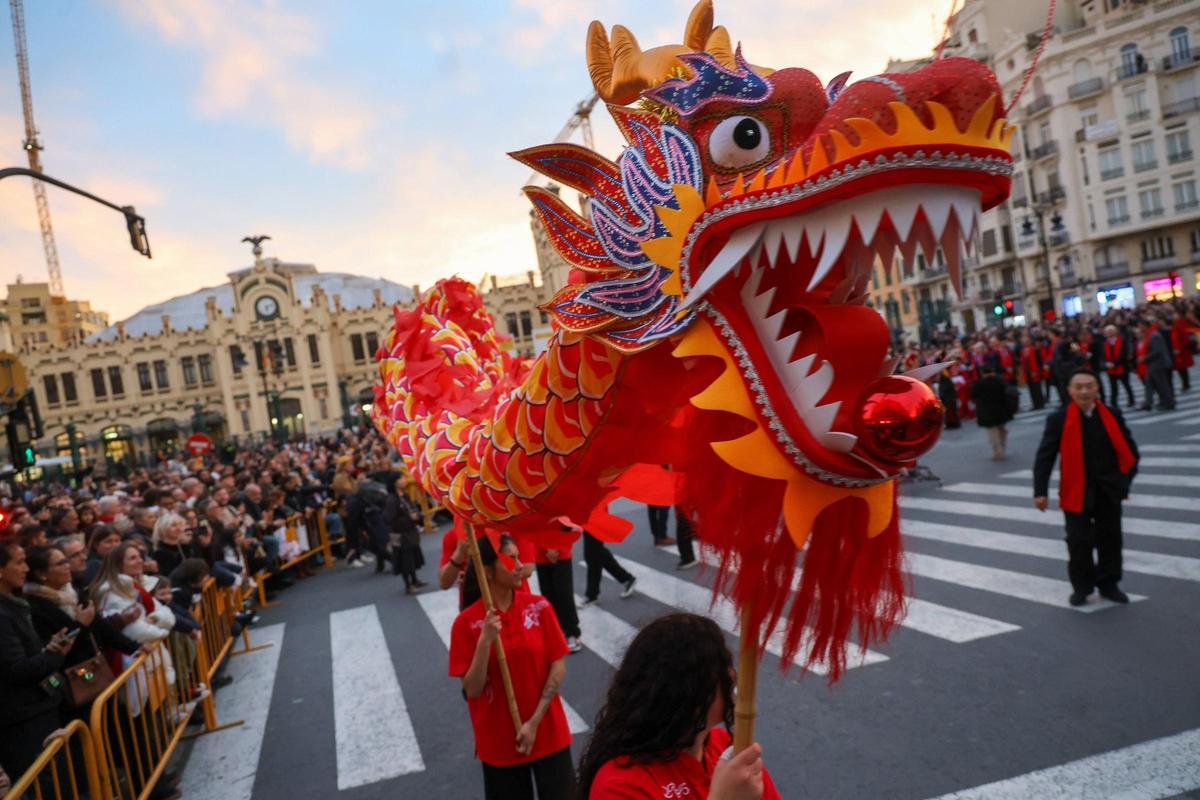 Cabalgata del Año Nuevo Chino del año pasado en València.