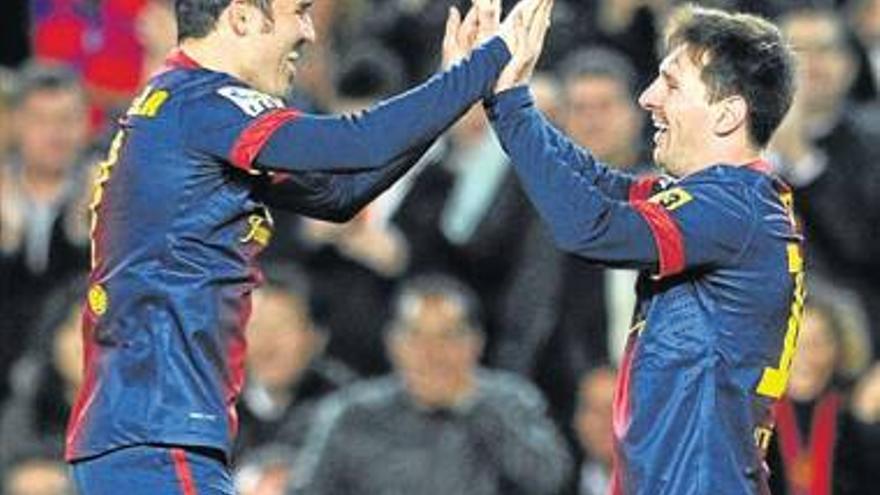 Messi y Villa se reconcilian