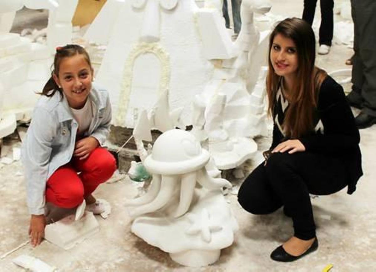 Bellezas en el taller del artista.