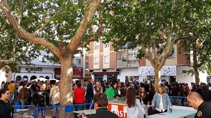 Un evento solidario congrega a 22 cortadores de jamón