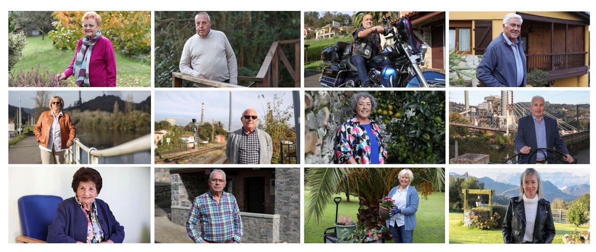 Vecinos de Ribera de Arriba que participan en el Calendario