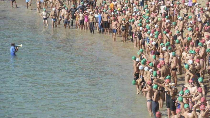 Salida de la última edición de la travesía de San Amaro. víctor echave