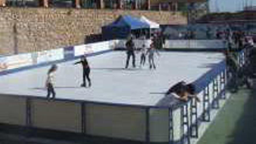 Imagen de la pista de patinaje.