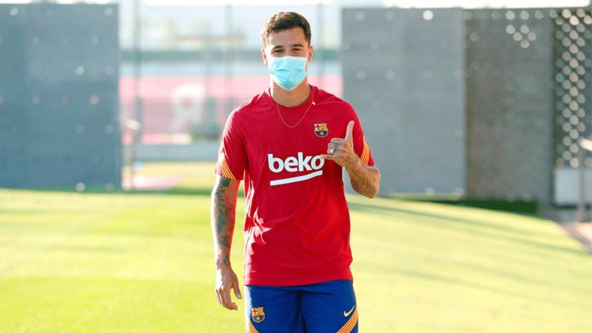 Coutinho vuelve a lucir la camiseta del Barça