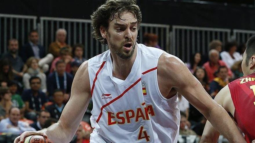 Pau Gasol, en una acción del partido.