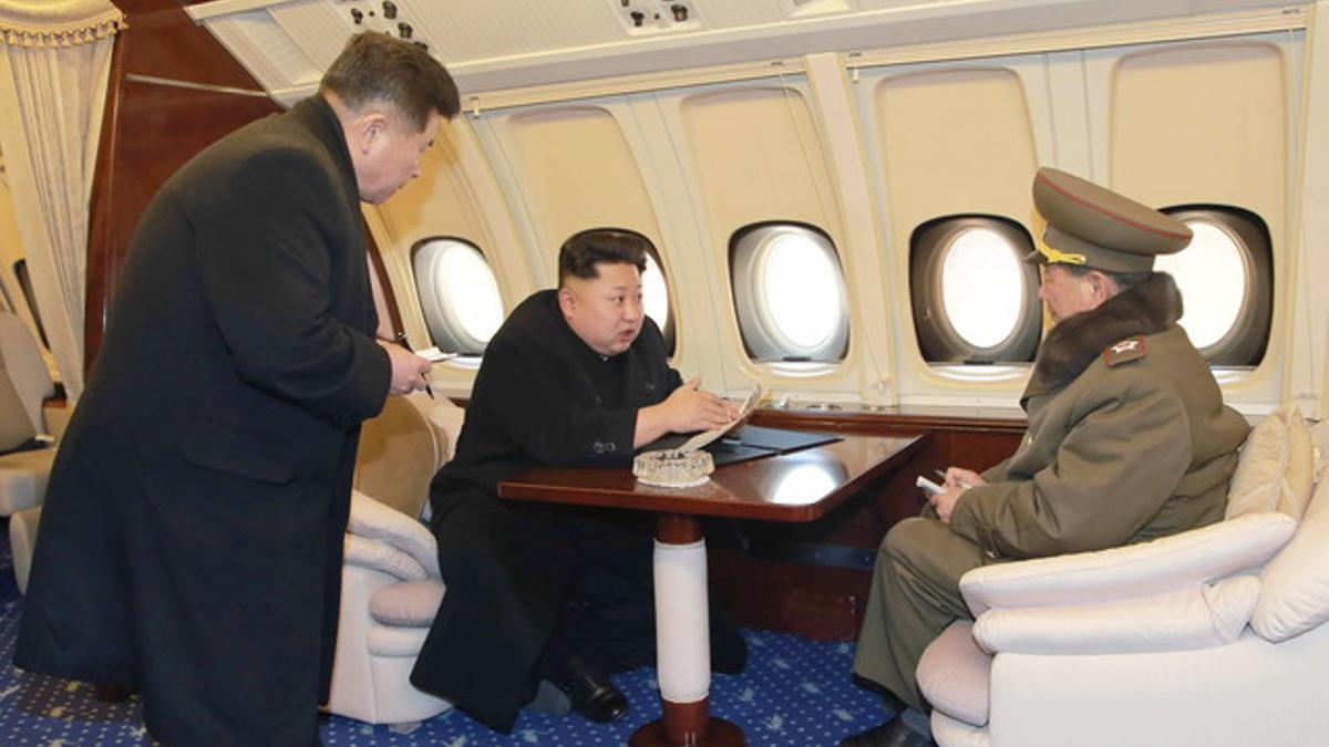 North Korean leader Kim Jong-un's plane