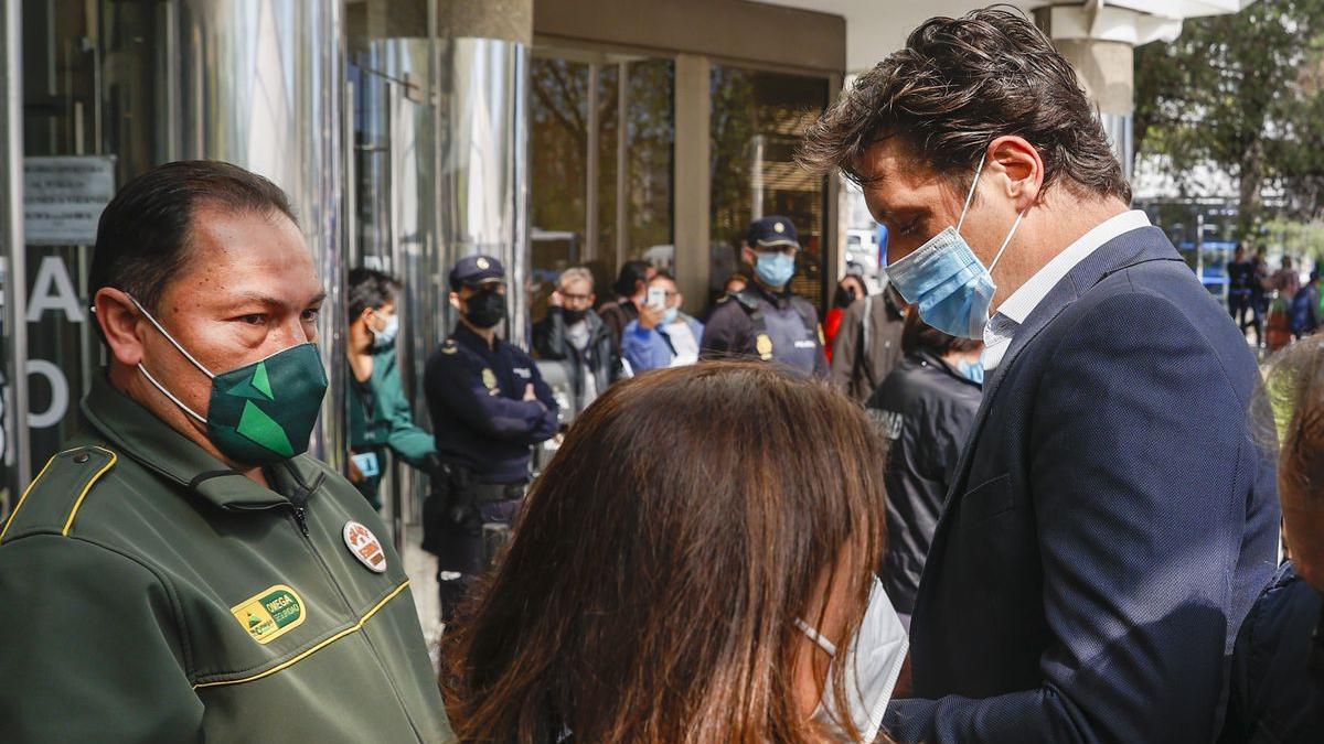 Luis Medina, a su llegada a los juzgados de Plaza de Castilla (Madrid).