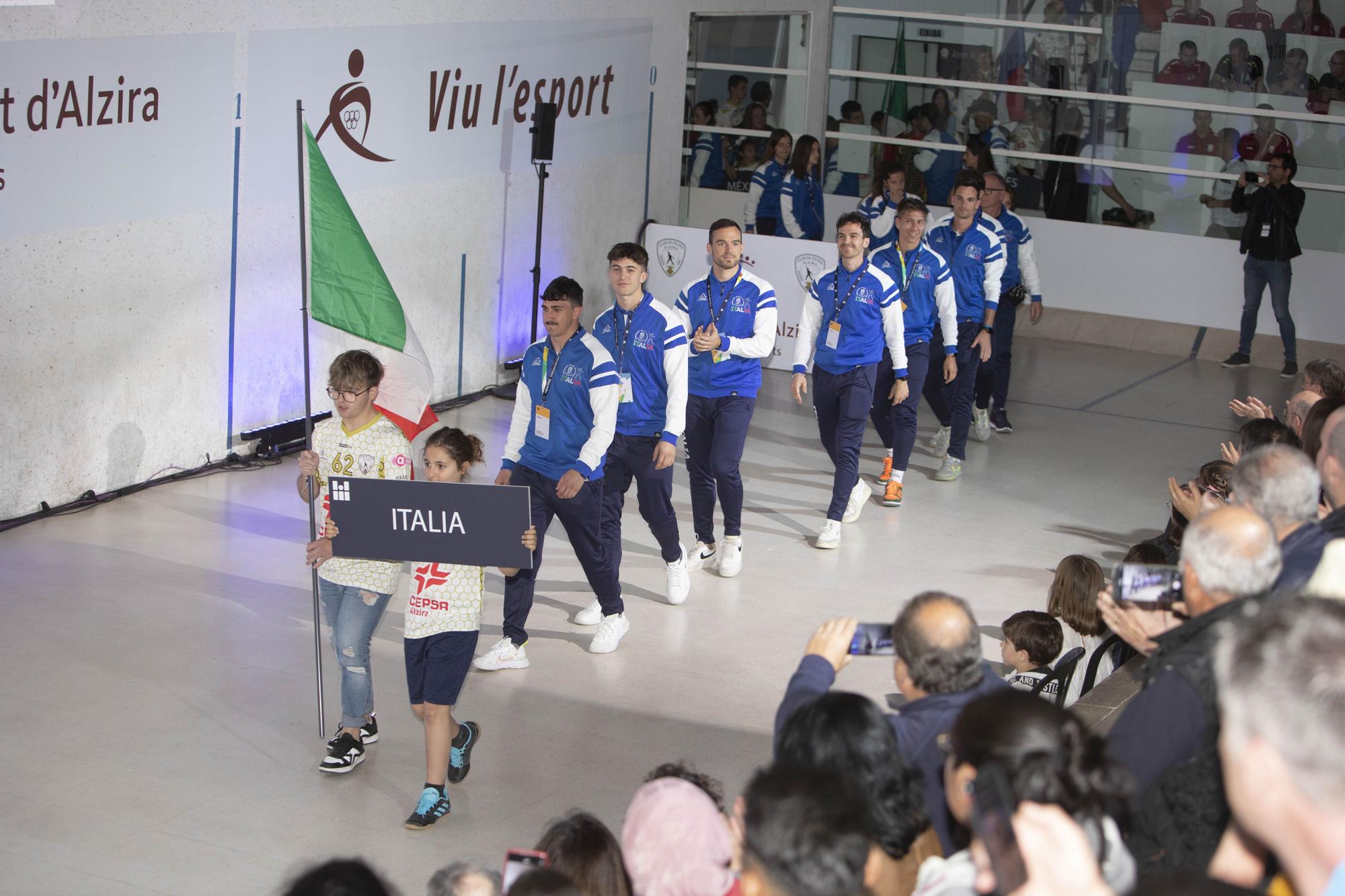 Las mejores imágenes de la gala inaugural del Mundial de Pilota de Alzira