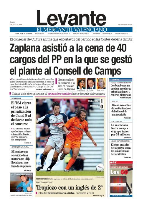 Las portadas de Zaplana