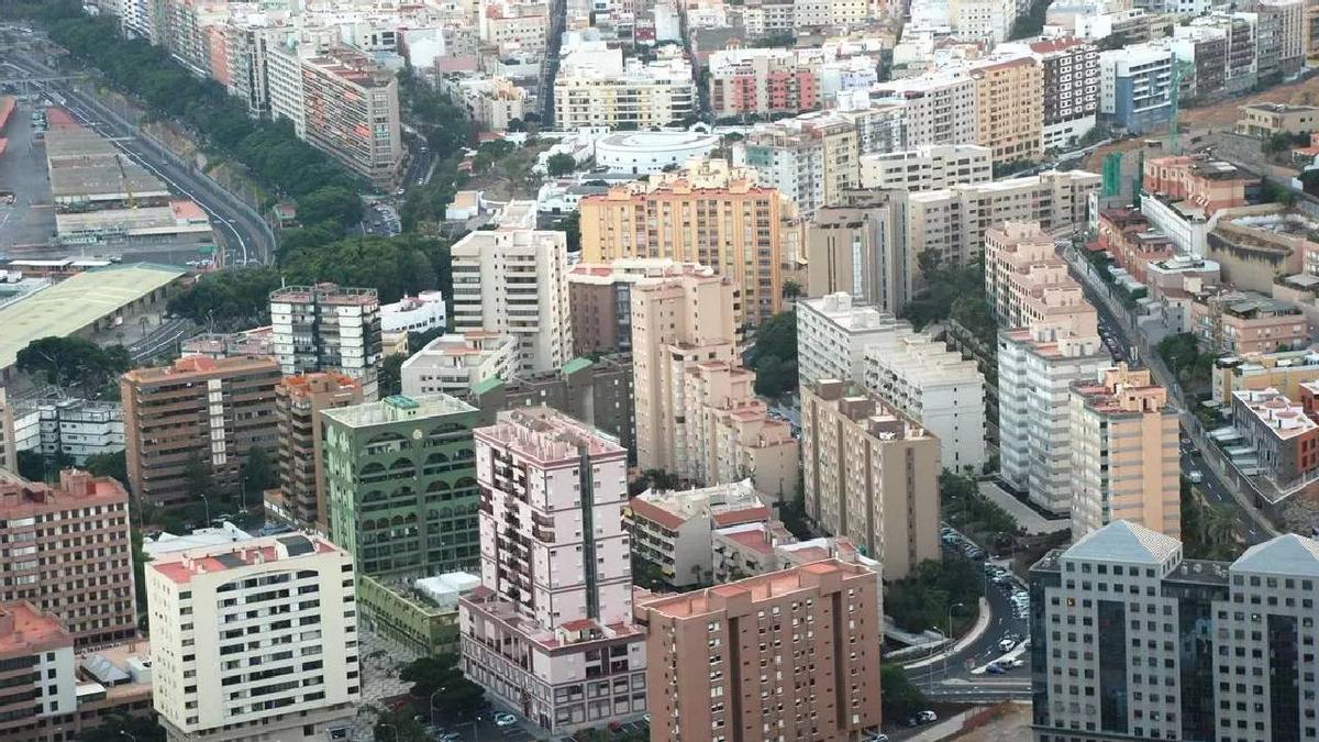 El Residencial Anaga, visto desde el aire.