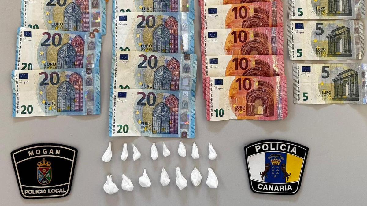 Droga y dinero incautado