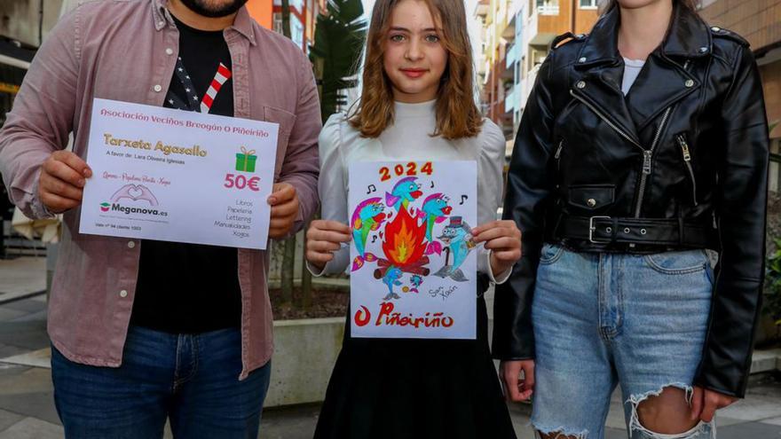 Lara Oliveira diseña las camisetas de San Xoán de As Pistas