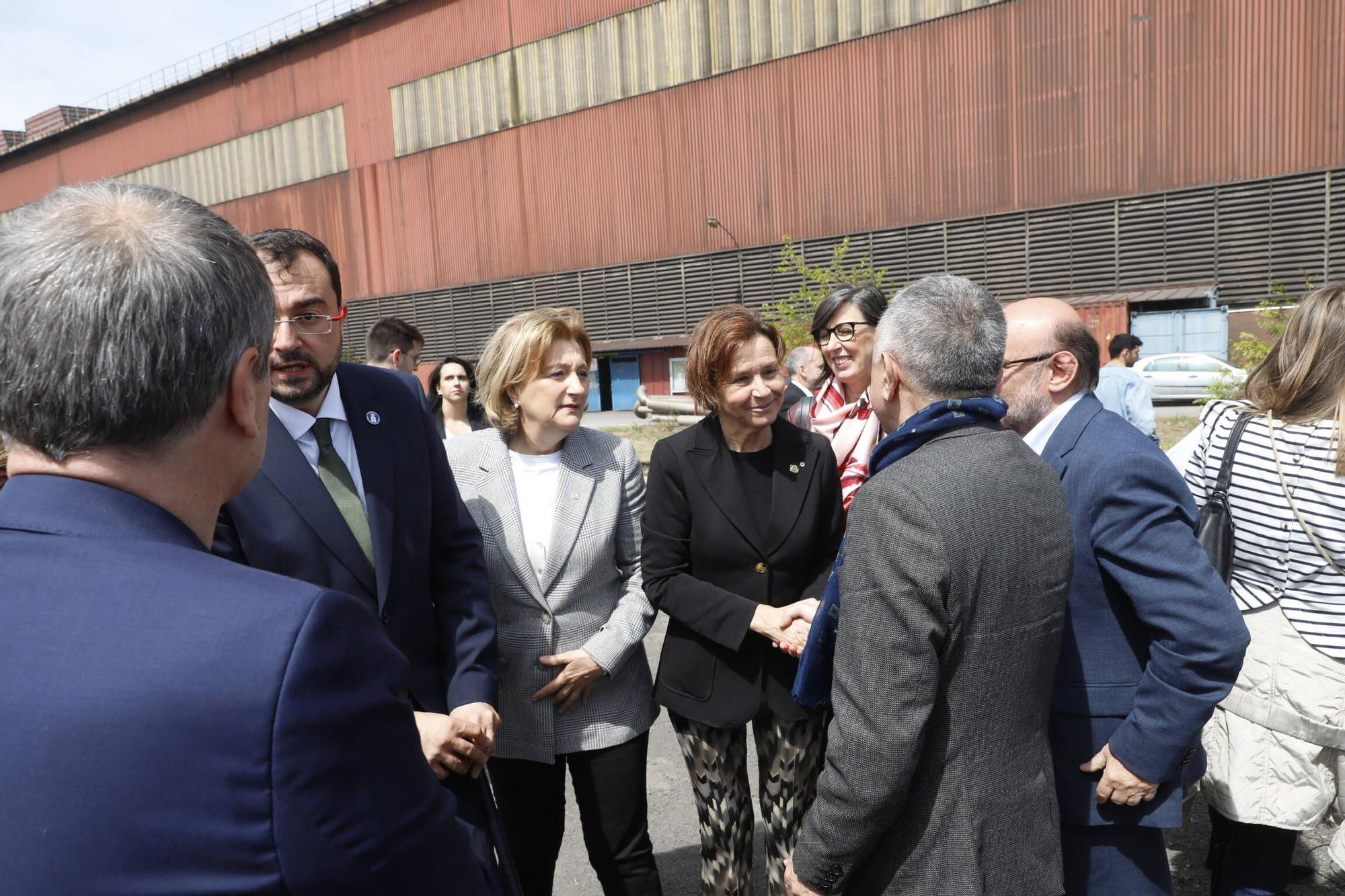 EN IMÁGENES: Así fue la inauguración de las obras para el horno eléctrico hídribido de Arcelor en Gijón