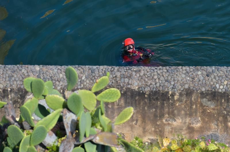 19-11-2018 ARUCAS.  Efectivos de la UME y Policía Nacional buscan a Juana Ramos en el barranco de Quintanilla. Fotógrafo: ANDRES CRUZ  | 19/11/2018 | Fotógrafo: Andrés Cruz